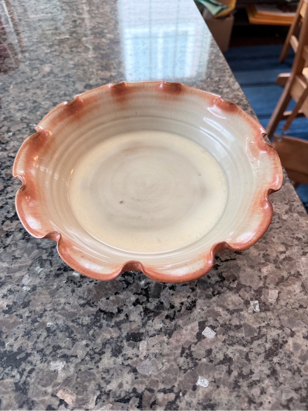 Mitchell Shelton Scalloped Ceramic Serving